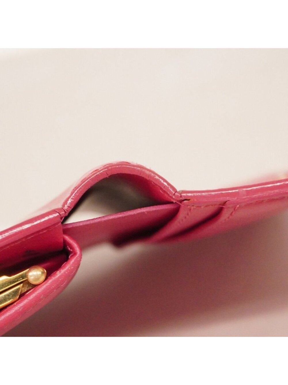 Louis Vuitton Wallet Vernis Portomonevie Viennois Fuchsia Pink - Picture 6 of 10